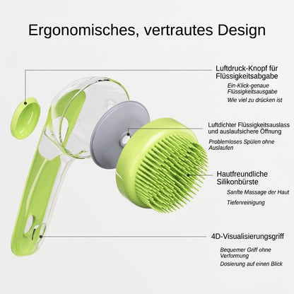 Silikon-Haustierbadbürste